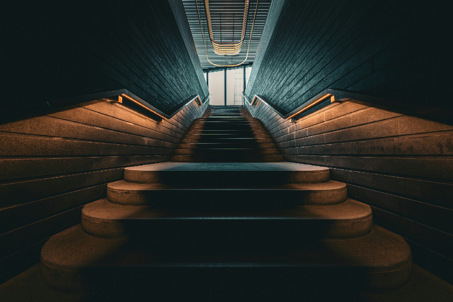 Modern staircase representing progress and transformation