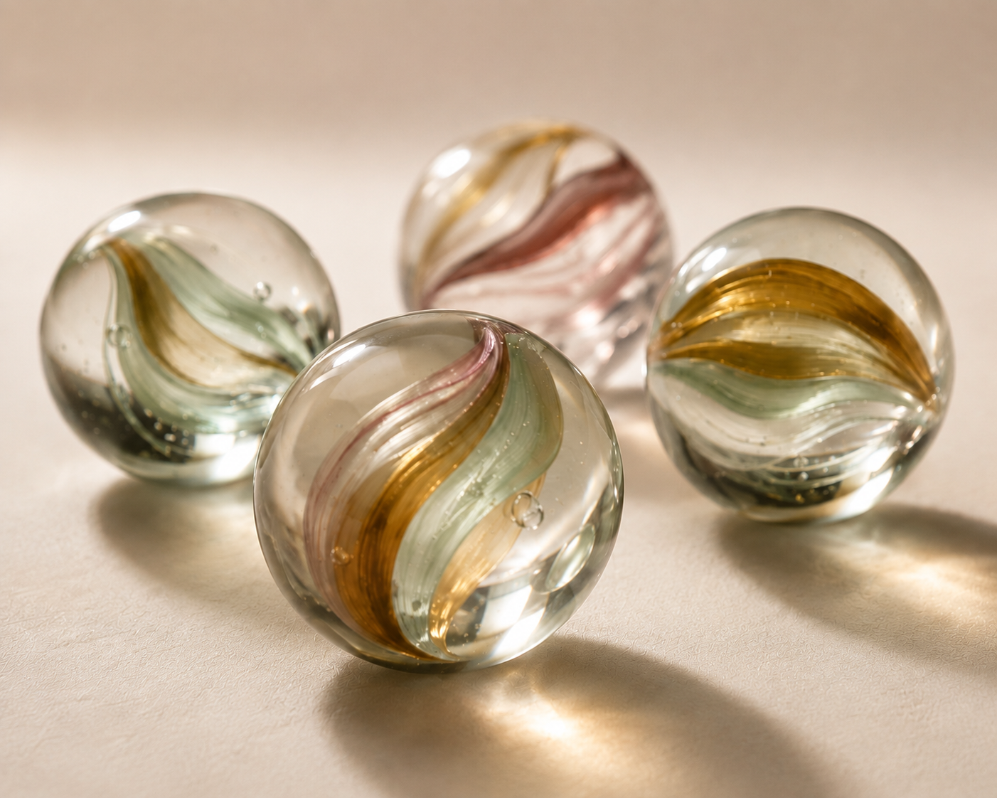 Marbles representing partnership and collaboration